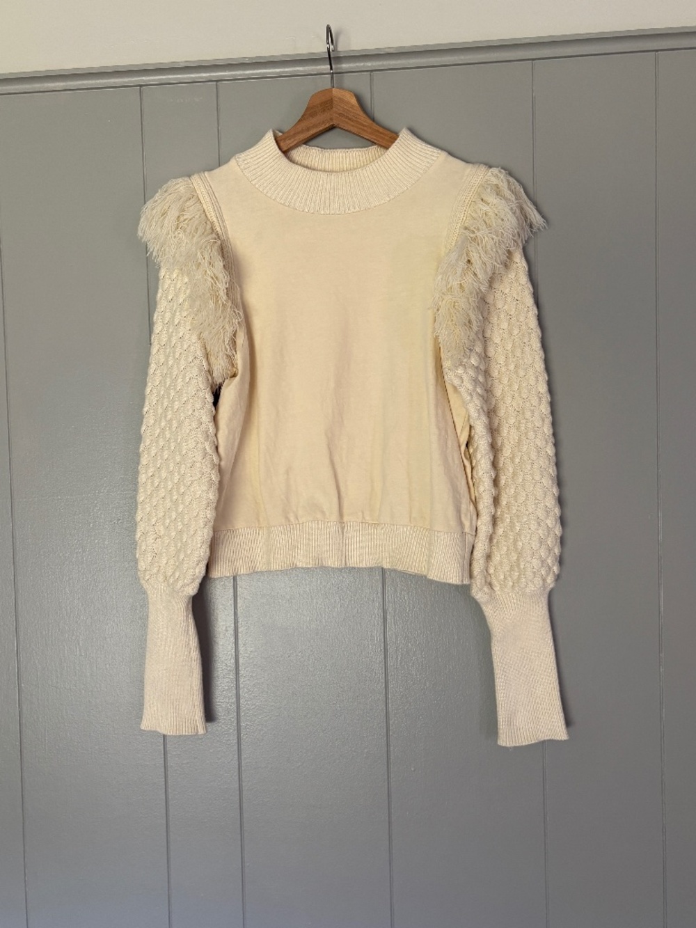 Anthropologie Dolan Fringe Sweater